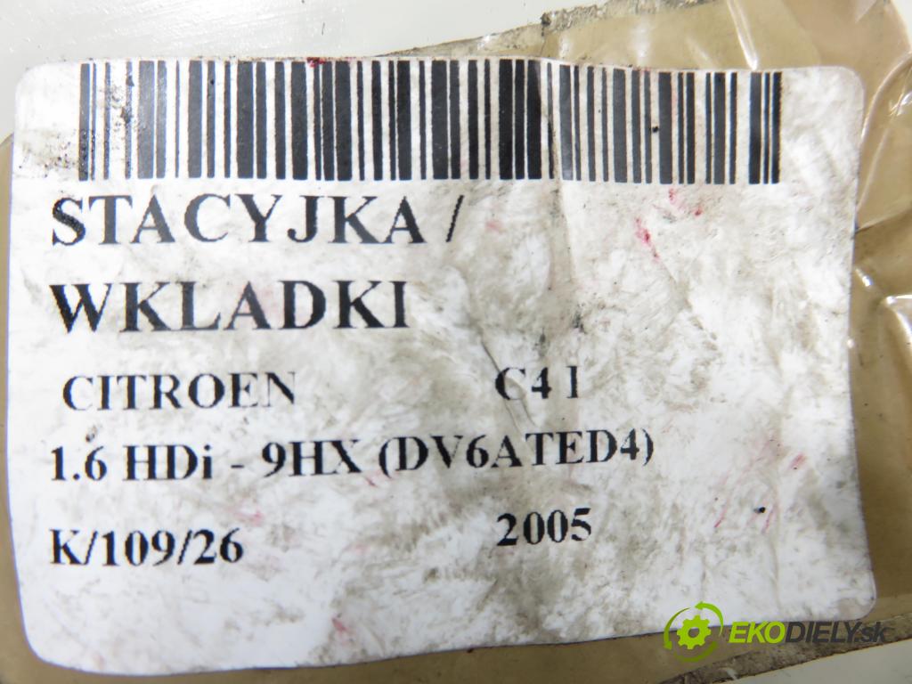 CITROEN C4 I (LC_) HB 2005 66,00 1.6 HDi - 9HX (DV6ATED4) 1560,00 spinačka / zámky N0502455