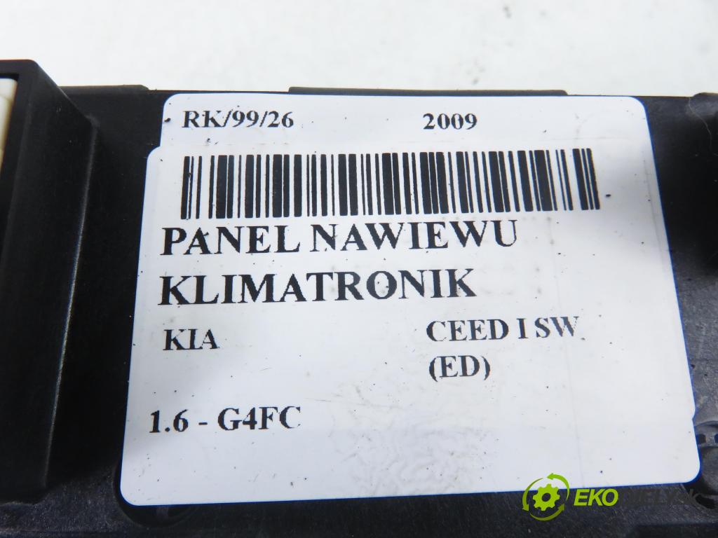 KIA CEE'D SW (ED) KOMBI 2009 90,00 1.6 122 - G4FC 1591,00 Panel kúrenia KLIMATRONIK 972501H000