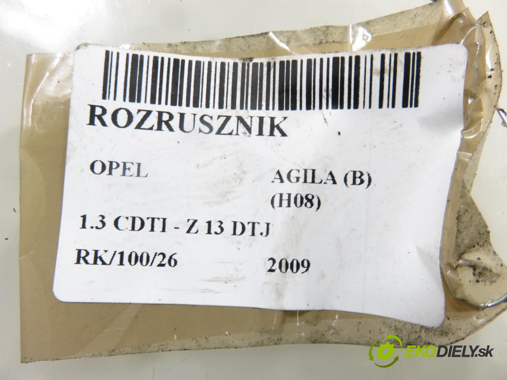OPEL AGILA (B) (H08) HB 2009 55,00 1.3 CDTI - Z 13 DTJ 1248,00 Štartér F002G20485 (Štartér)