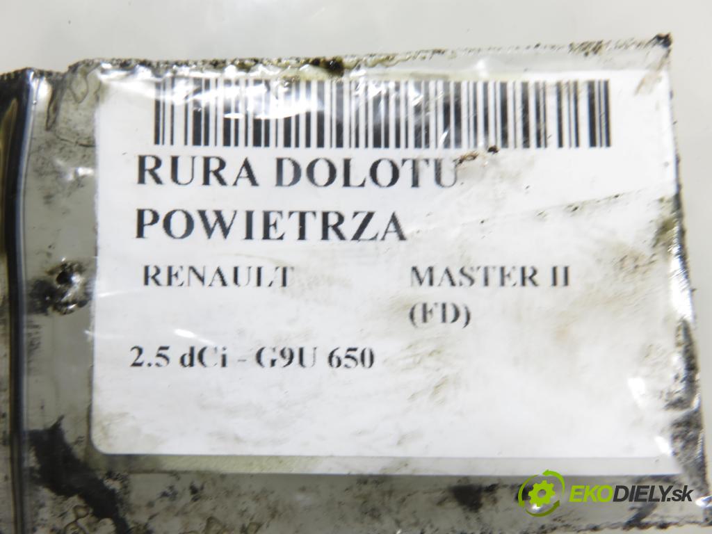 RENAULT MASTER II Skrzynia (FD) FURGON 2007 88,00 2.5 dCi 120 - G9U 650 2464,00 Rúra intercoolera turba 8200646967 ; 8200646967A