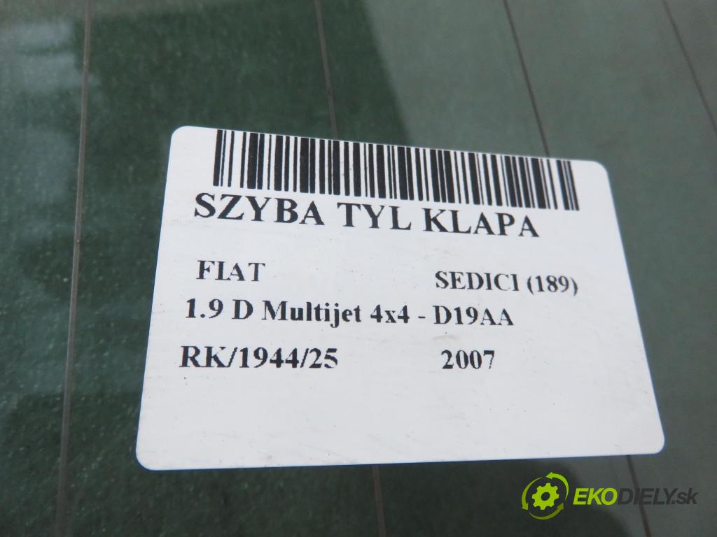 FIAT SEDICI (189_) CROSSOVER 2007 88,00 1.9 D Multijet 120 4x4 - D19AA 1910,00 Okno zadné kapota
