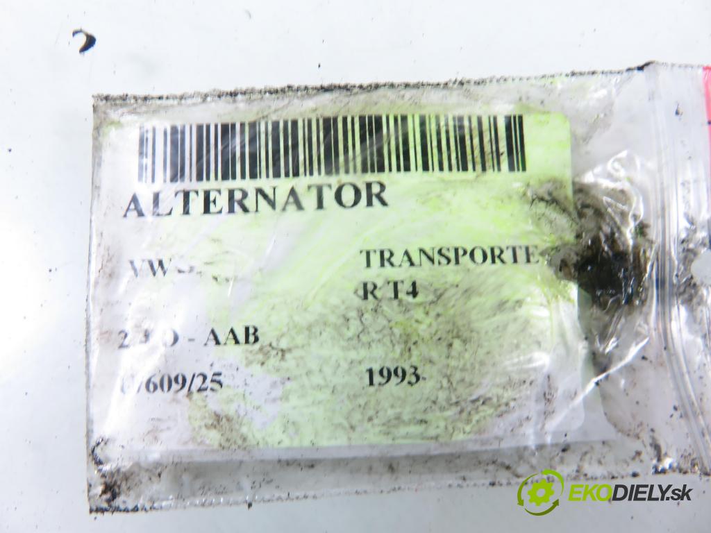 VW TRANSPORTER IV Platforma / podwozie (70E, 70L, 70M, 7DE, 7DL KABINA/PLATFORMA 1993 57,00 2.4 D 78 - AAB 2370,00 Alternátor  (Alternátor)