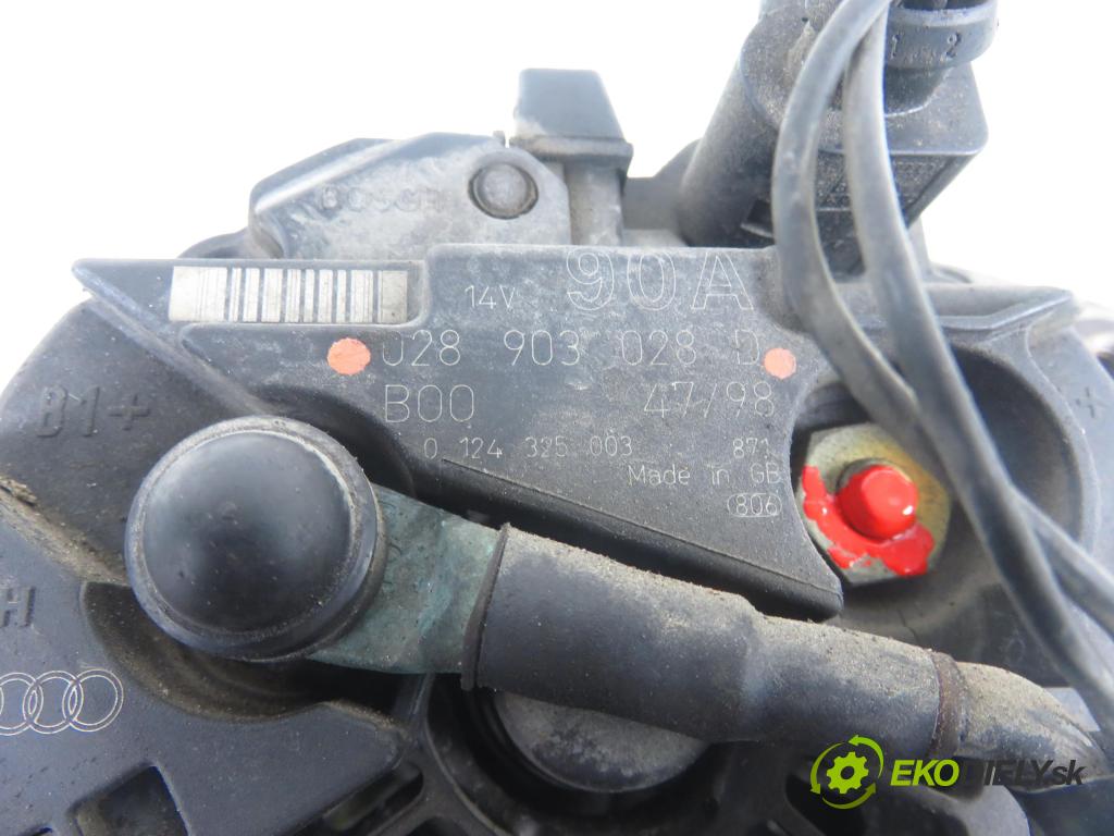 VW BORA (1J2) SEDAN 1999 74,00 1.6 - AKL 1595,00 Alternátor 028903028D (Alternátor)