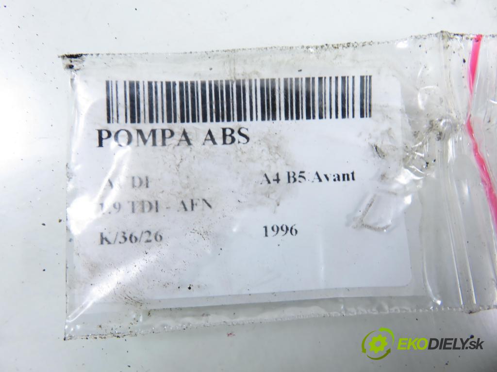 AUDI A4 Avant (8D5, B5) KOMBI 1996 81,00 1.9 TDI - AFN 1896,00 Pumpa ABS 0273004132 ; 8E0614111 (Pumpa ABS)