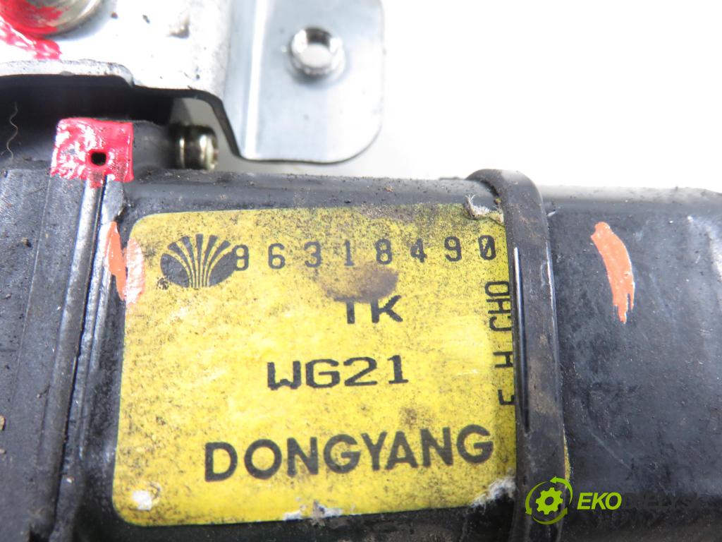 DAEWOO MATIZ (M100, M150) HB 2000 38,00 0.8 52 - F8CV 796,00 Mechanizmus okien 96318490