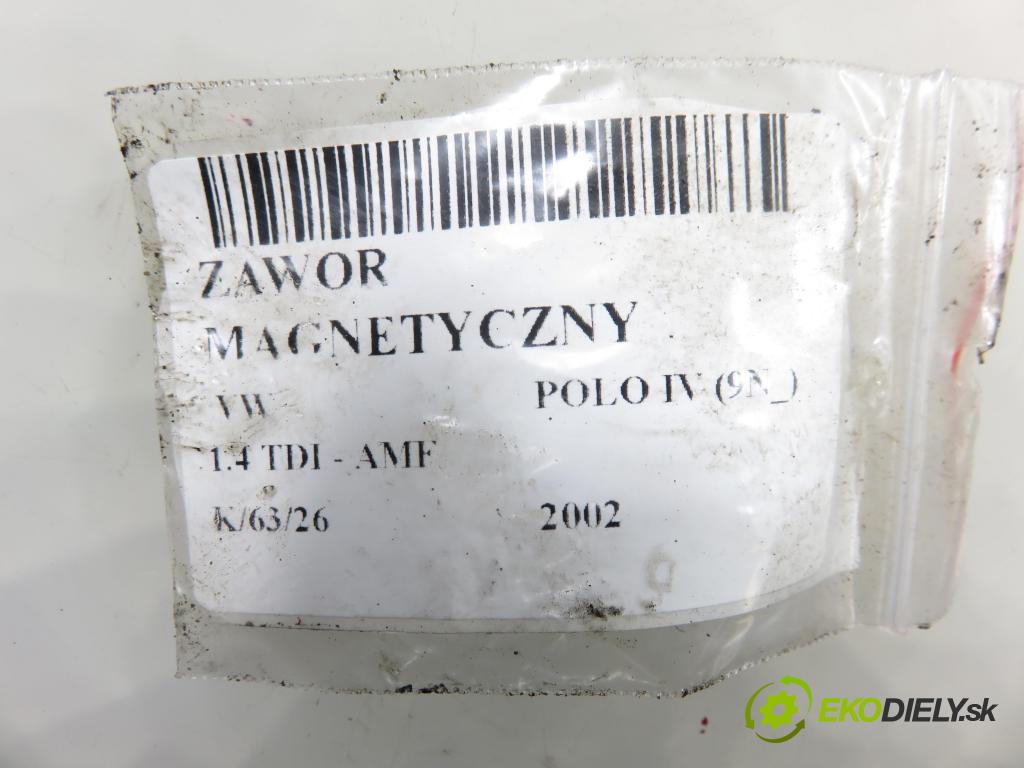 VW POLO (9N_) HB 2002 55,00 1.4 TDI PD 75 - AMF 1422,00 VENTIL magnetický 6Q0906625A