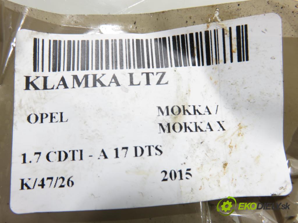 OPEL MOKKA / MOKKA X CROSSOVER 2015 96,00 1.7 CDTI - A 17 DTS 1686,00 Kľučka LTZ 