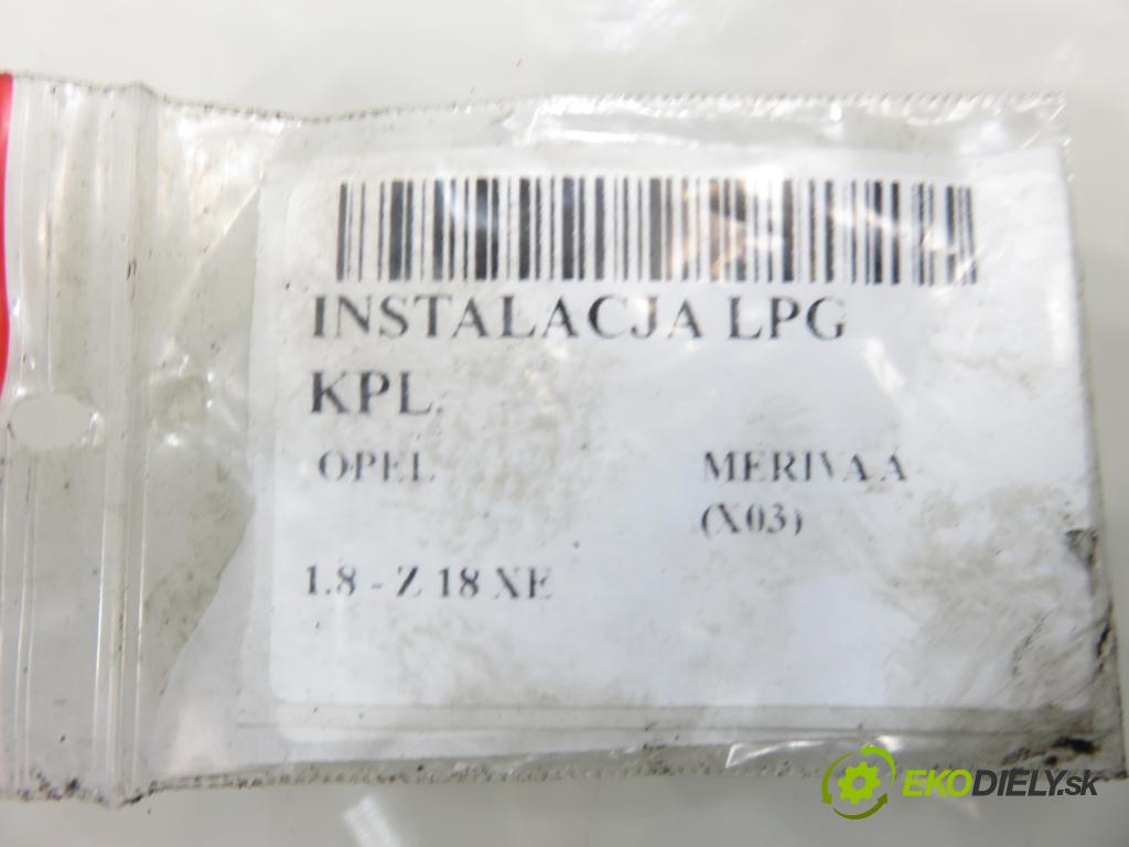 OPEL MERIVA A nadwozie wielkoprzestrzenne (MPV) (X03) HB 2006 92,00 1.8 - Z 18 XE 1796,00 LPG komplentny 67R017009 ; 67R016407