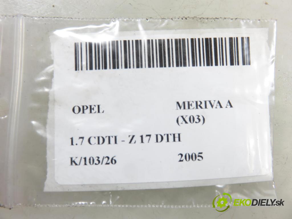 OPEL MERIVA A nadwozie wielkoprzestrzenne (MPV) (X03) HB 2005 74,00 1.7 CDTI 100 - Z 17 DTH 1686,00 Motorček stieračov 93390344