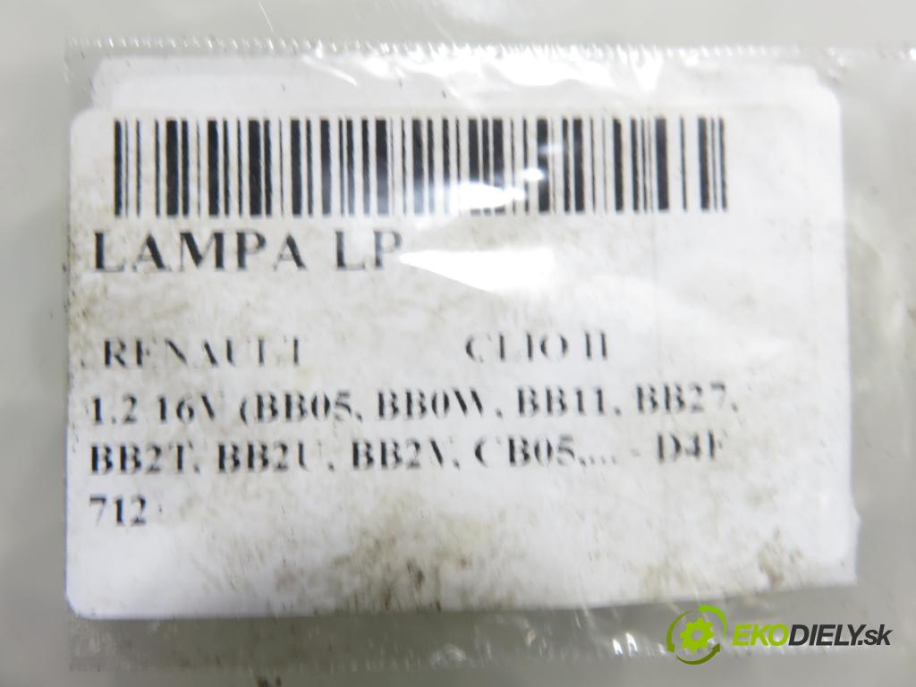 RENAULT CLIO II (BB_, CB_) HB 2003 55,00 1.2 16V 75 - D4F 712 1149,00 Svetlo PP 