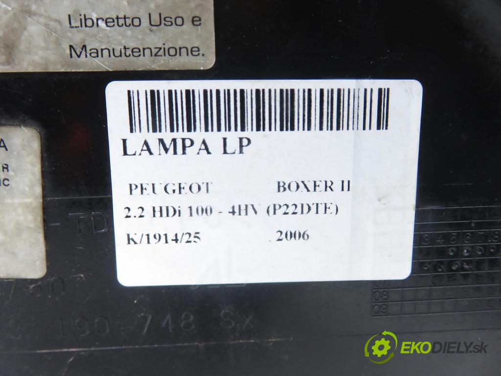 PEUGEOT BOXER Skrzynia FURGON 2006 74,00 2.2 HDi 100 - 4HV (P22DTE) 2198,00 světlo LP 