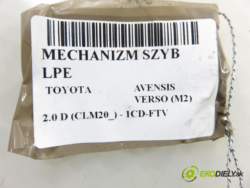 TOYOTA AVENSIS VERSO (_M2_) MINIVAN 2002 85,00 2.0 D (CLM20_) - 1CD-FTV 1995,00 Mechanizmus okien 8572042070
