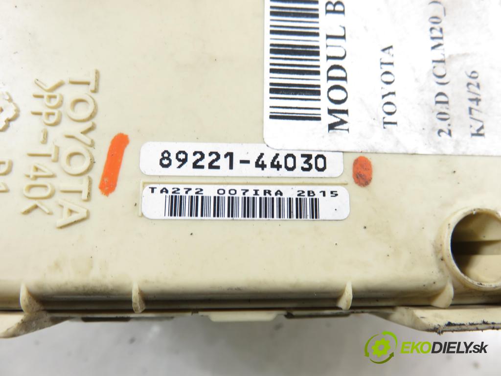 TOYOTA AVENSIS VERSO (_M2_) MINIVAN 2002 85,00 2.0 D (CLM20_) - 1CD-FTV 1995,00 MODUL BSI 8922144030