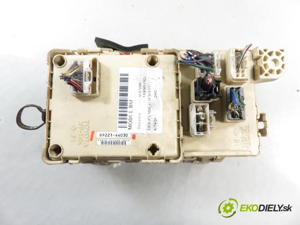 TOYOTA AVENSIS VERSO (_M2_) MINIVAN 2002 85,00 2.0 D (CLM20_) - 1CD-FTV 1995,00 MODUL BSI 8922144030