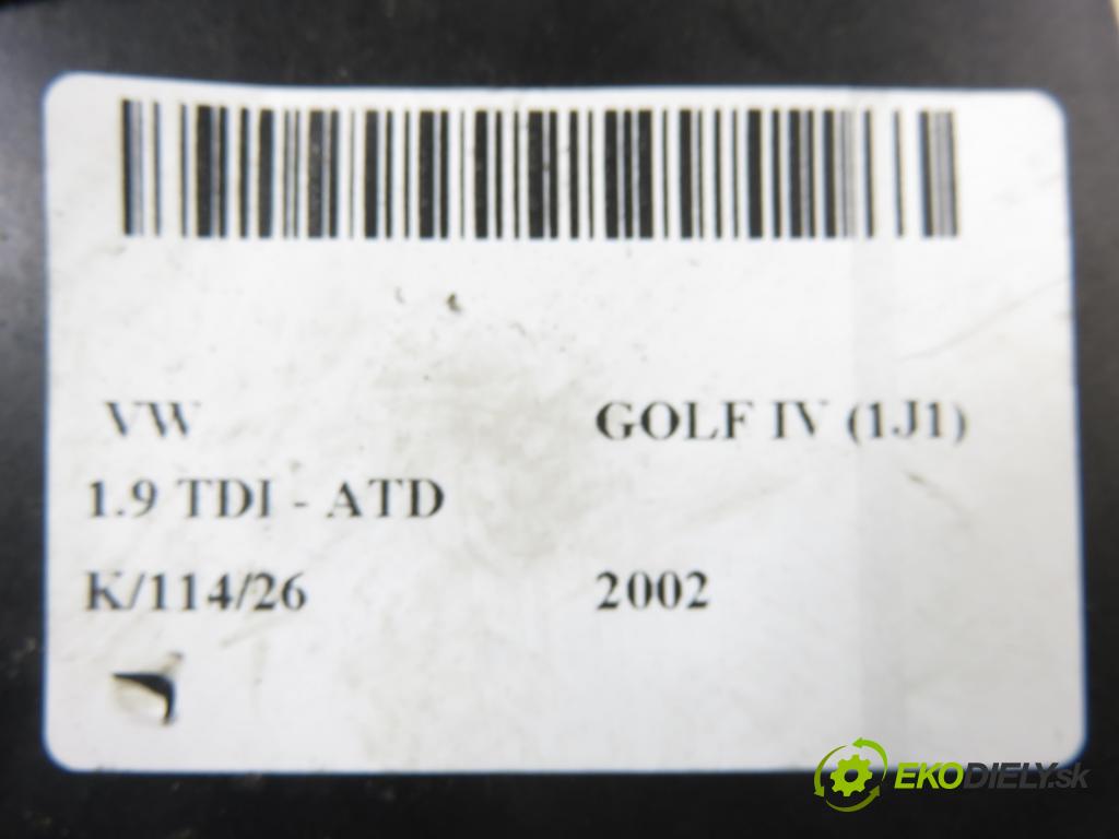 VW GOLF IV (1J1) HB 2002 74,00 1.9 TDI PD 101 - ATD 1896,00 Držiak na nápoje 1J0858601D (Držiak (úchyt) na nápoje)
