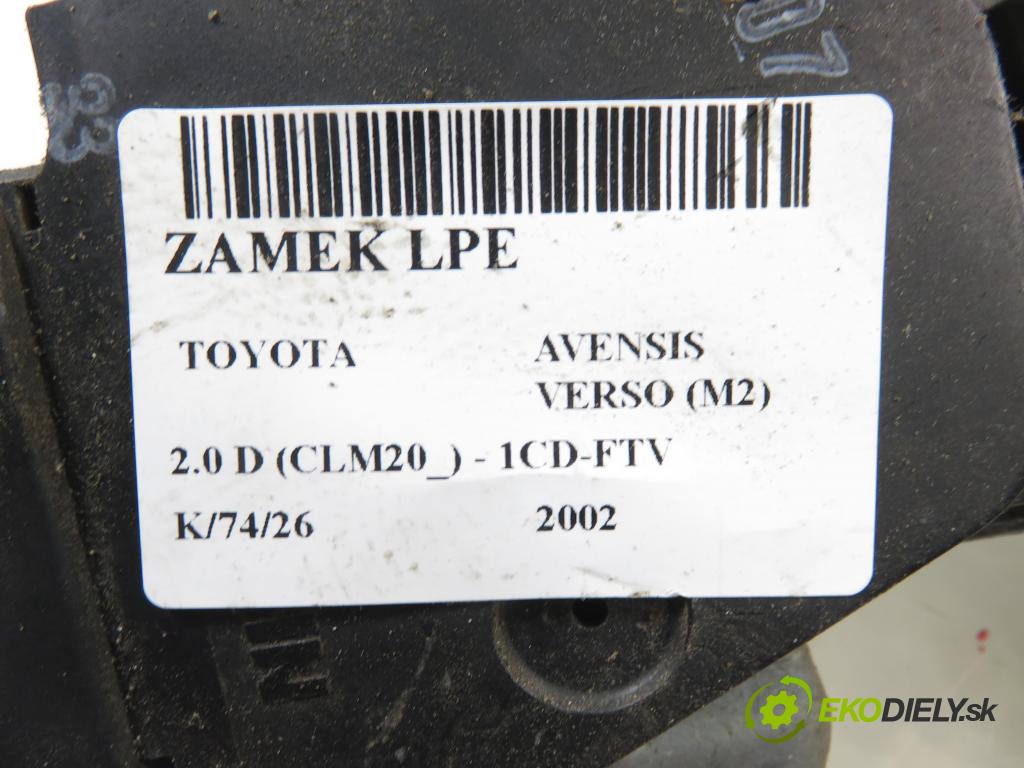 TOYOTA AVENSIS VERSO (_M2_) MINIVAN 2002 85,00 2.0 D (CLM20_) - 1CD-FTV 1995,00 zámok 