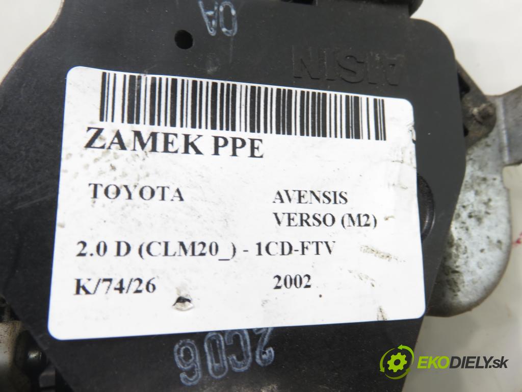 TOYOTA AVENSIS VERSO (_M2_) MINIVAN 2002 85,00 2.0 D (CLM20_) - 1CD-FTV 1995,00 zámok 