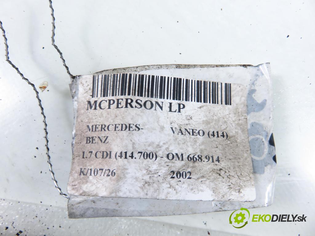 MERCEDES-BENZ VANEO (414) MINIVAN 2002 67,00 1.7 CDI (414.700) - OM 668.914 1689,00 MCPERSON LP 318131
