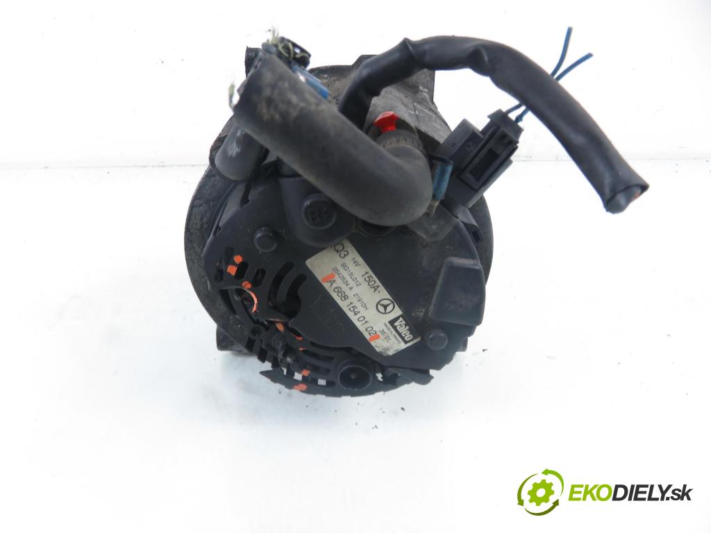 MERCEDES-BENZ VANEO (414) MINIVAN 2002 67,00 1.7 CDI (414.700) - OM 668.914 1689,00 Alternátor A6681540102 (Alternátor)