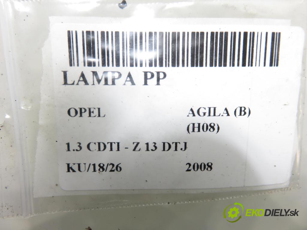 OPEL AGILA (B) (H08) HB 2008 55,00 1.3 CDTI - Z 13 DTJ 1248,00 Svetlo PP 
