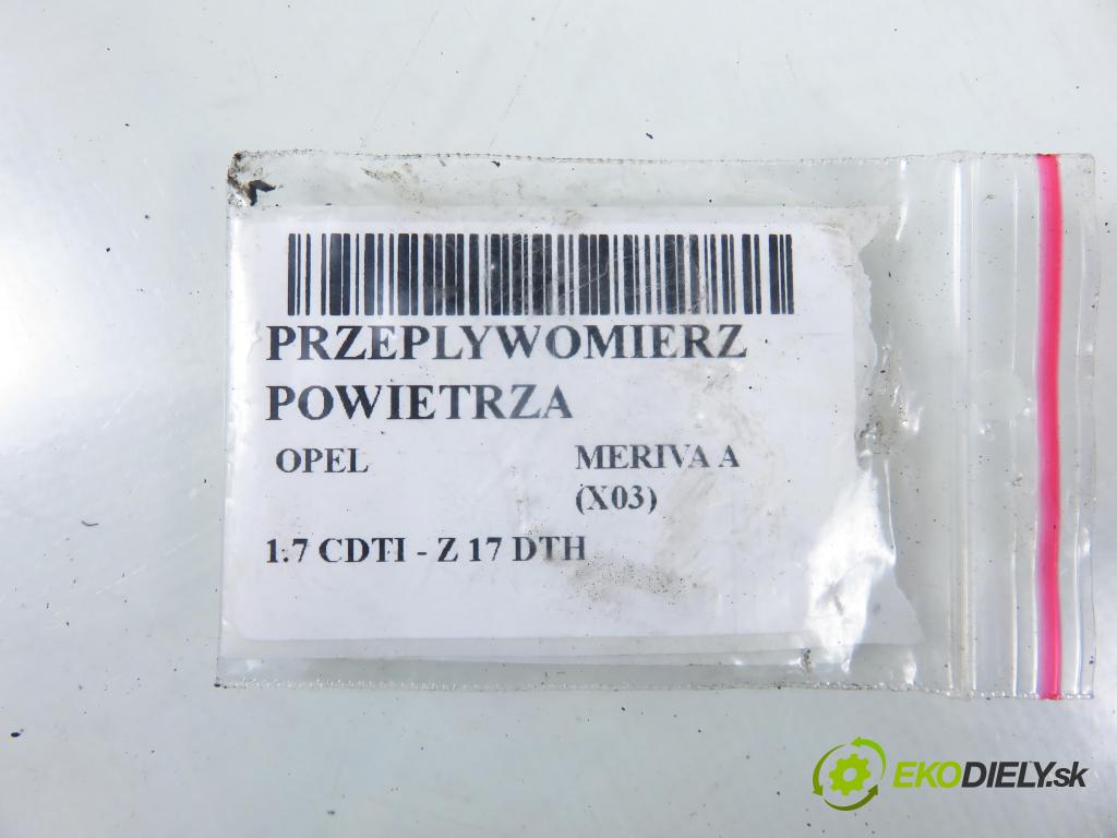 OPEL MERIVA A nadwozie wielkoprzestrzenne (MPV) (X03) HB 2005 74,00 1.7 CDTI 100 - Z 17 DTH 1686,00 váha vzduchu vzduchu F00C2G2063