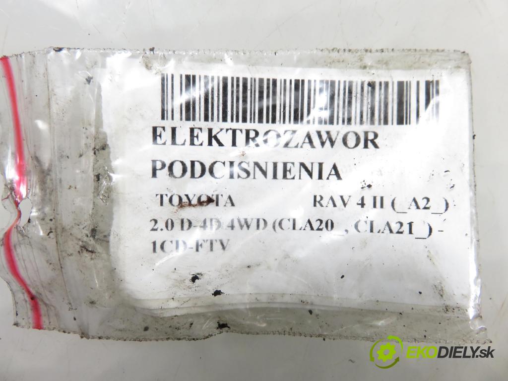 TOYOTA RAV 4 II (_A2_) SUV 2003 85,00 2.0 D-4D 4WD 116 - 1CD-FTV 1995,00 ELEKTROVENTIL: VAKUUM: 2581927040 ; 1397000770