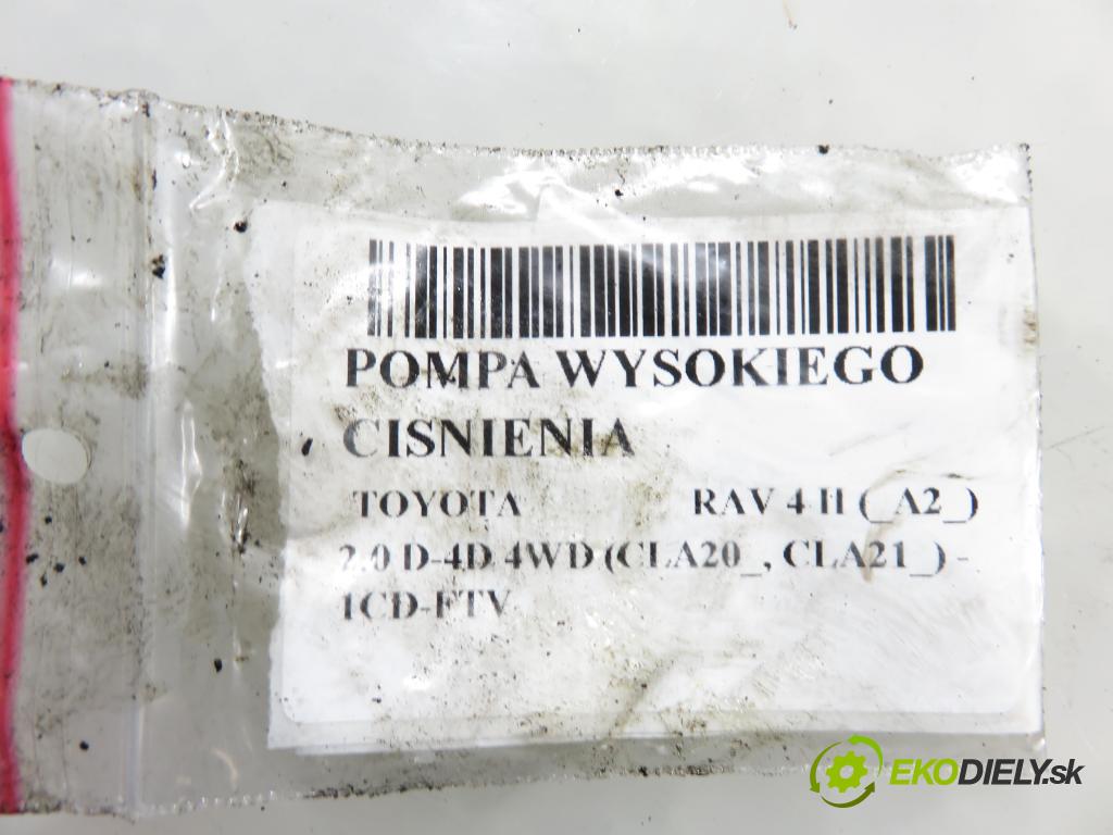 TOYOTA RAV 4 II (_A2_) SUV 2003 85,00 2.0 D-4D 4WD 116 - 1CD-FTV 1995,00 Pumpa vysokého tlaku 2210027010 ; 09730000177