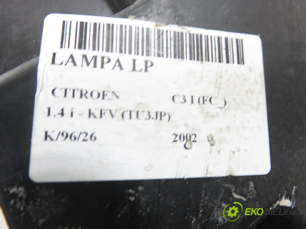 CITROEN C3 I (FC_) HB 2002 54,00 1.4 i - KFV (TU3JP) 1360,00 Svetlo LP 9647214280