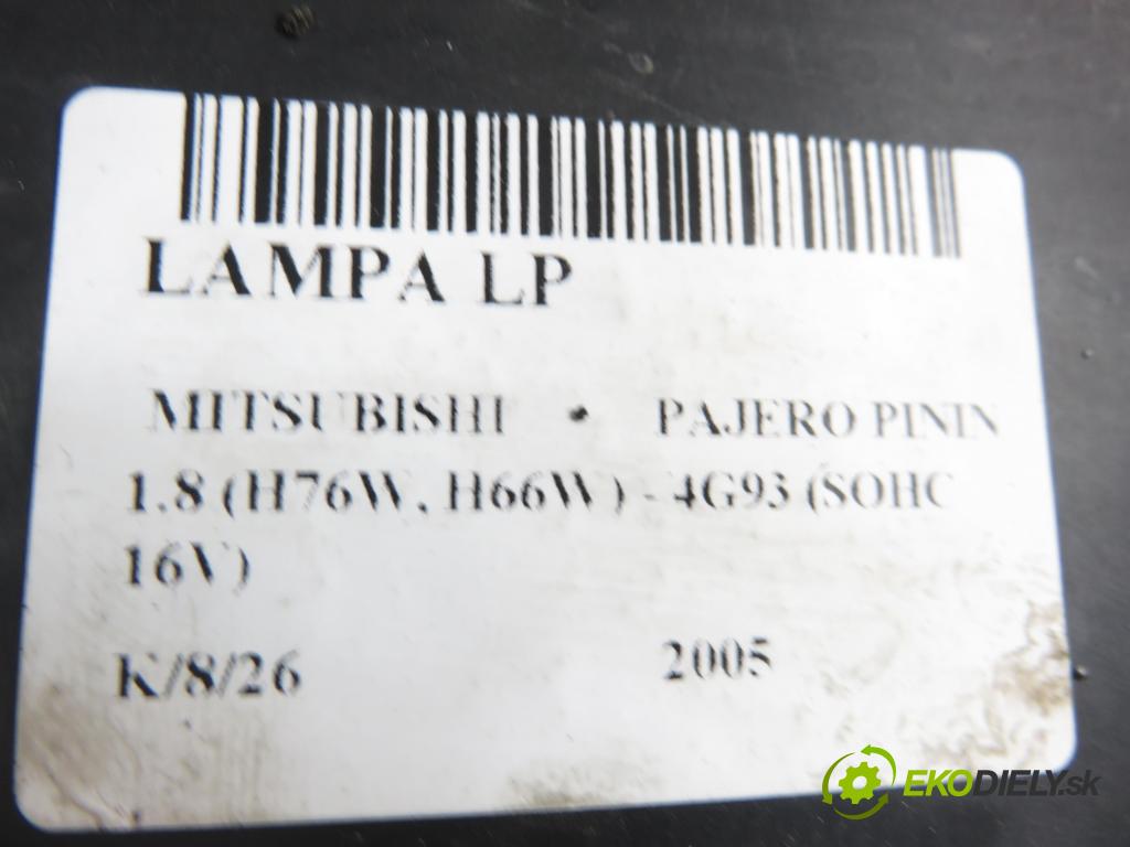 MITSUBISHI PAJERO PININ (H6_W, H7_W) SUV 2005 84,00 1.8 (H76W, H66W) - 4G93 (SOHC 16V) 1834,00 Svetlo LP 
