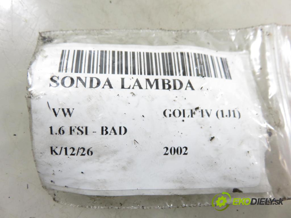 VW GOLF IV (1J1) HB 2002 81,00 1.6 FSI - BAD 1598,00 sonda lambda 0258007355 (Lambda sonda)
