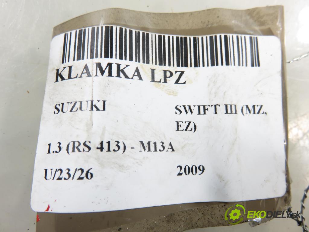 SUZUKI SWIFT III (MZ, EZ) HB 2009 68,00 1.3 92 - M13A 1328,00 Kľučka LPZ 