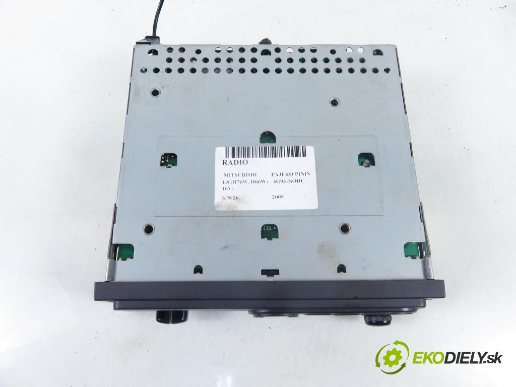 MITSUBISHI PAJERO PININ (H6_W, H7_W) SUV 2005 84,00 1.8 (H76W, H66W) - 4G93 (SOHC 16V) 1834,00 RADIO Modul MZ312718