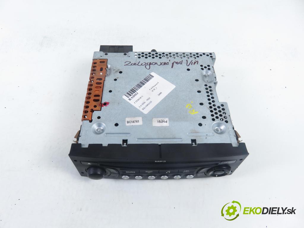 CITROEN C4 Picasso I (UD_) MINIVAN 2008 80,00 1.6 HDi 16V 109 - 9HZ 1560,00 RADIO CD 96646223XT