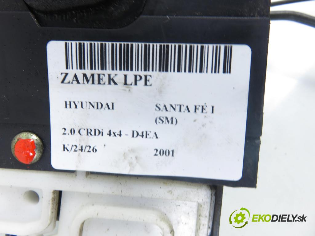 HYUNDAI SANTA FÉ I (SM) SUV 2001 83,00 2.0 CRDi 4x4 113 - D4EA 1991,00 zámok 