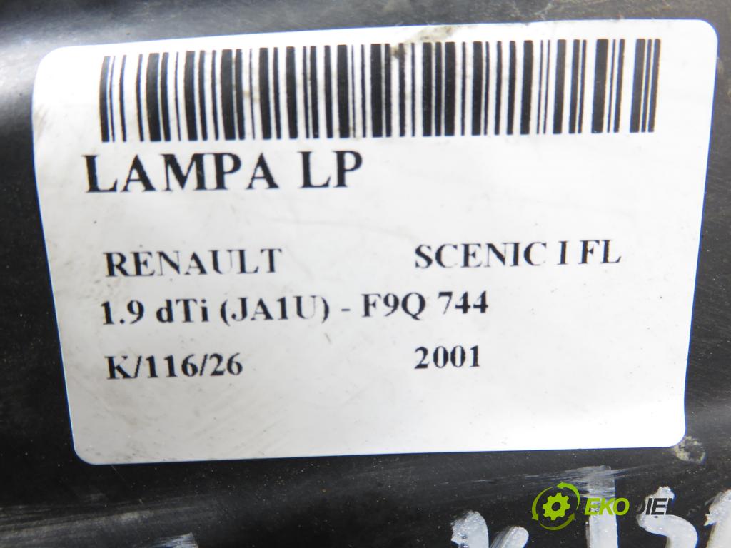 RENAULT SCENIC I (JA0/1_) MINIVAN 2001 59,00 1.9 dTi 80 - F9Q 744 1870,00 Svetlo LP 7700432098 ; 7701047604
