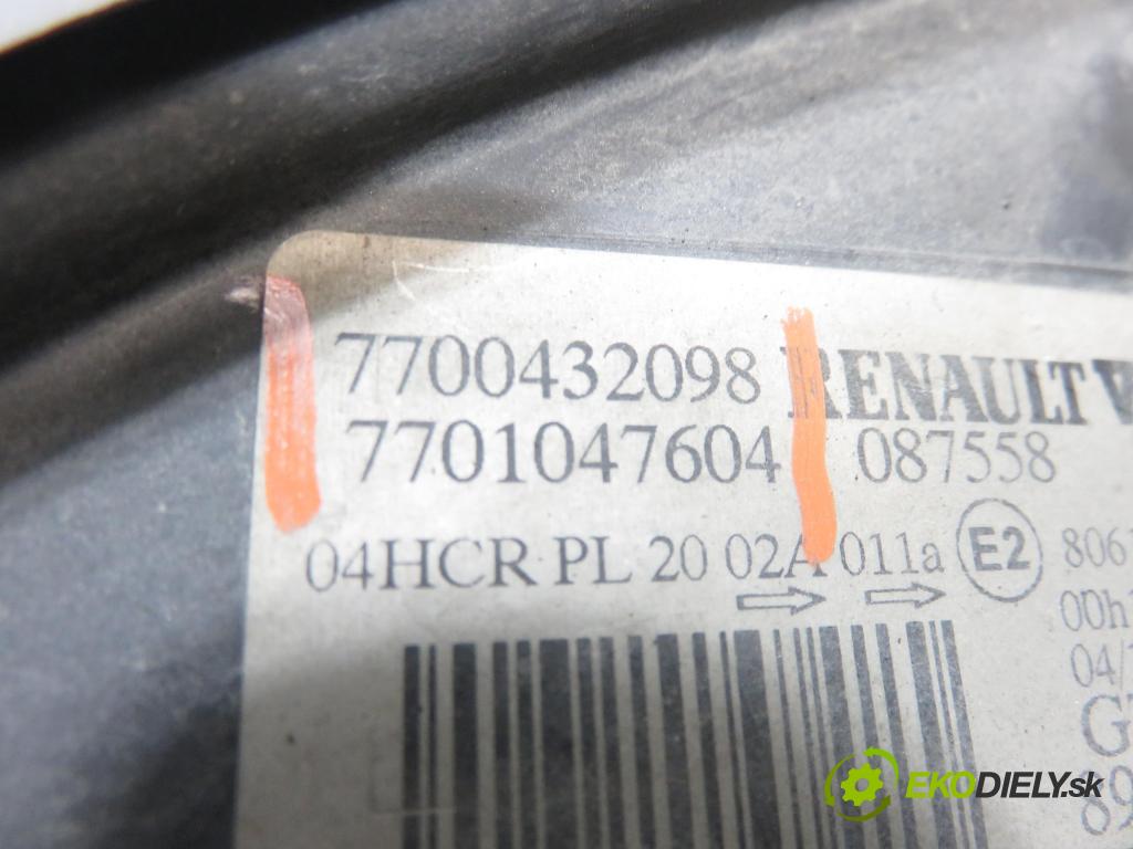 RENAULT SCENIC I (JA0/1_) MINIVAN 2001 59,00 1.9 dTi 80 - F9Q 744 1870,00 Svetlo LP 7700432098 ; 7701047604