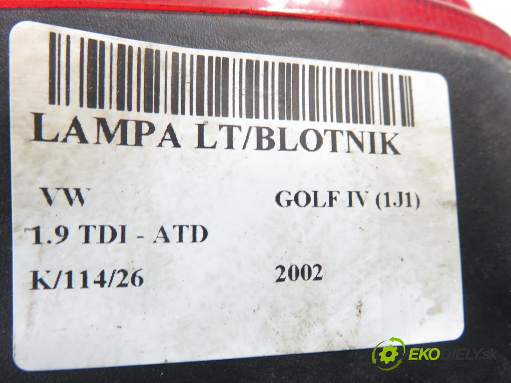 VW GOLF IV (1J1) HB 2002 74,00 1.9 TDI PD 101 - ATD 1896,00 Svetlo ľavé zadné 