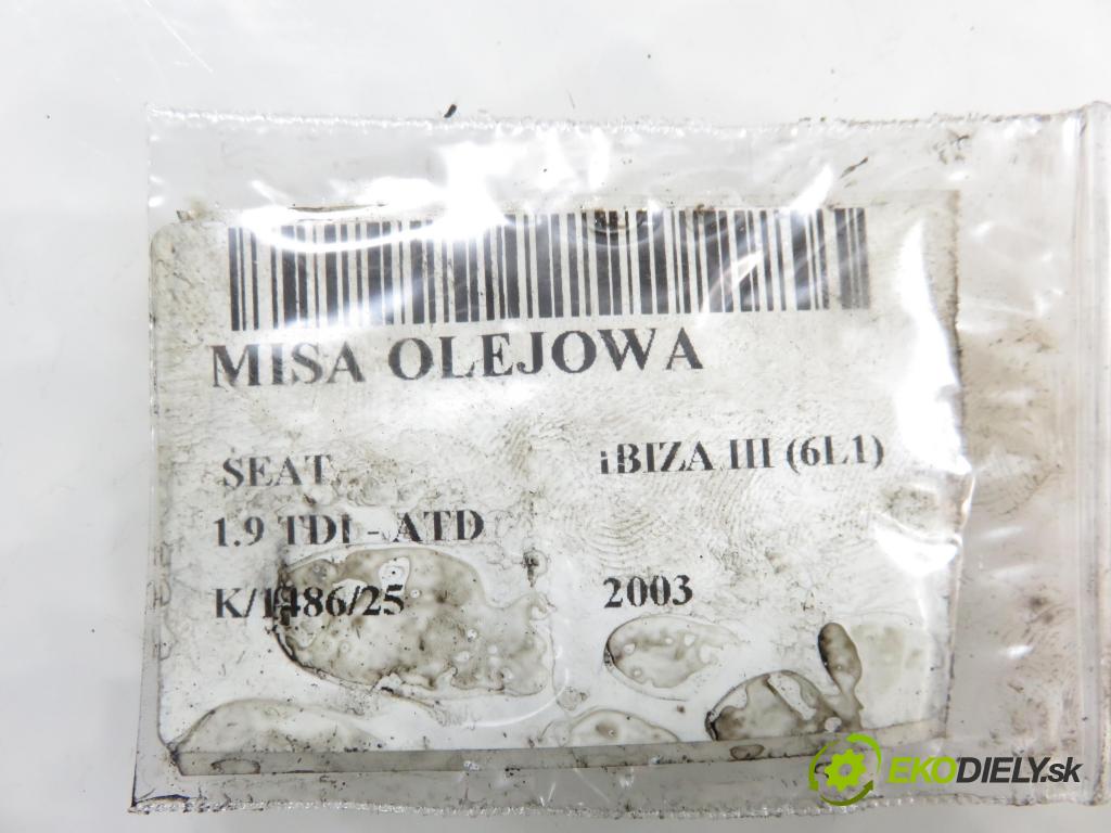 SEAT IBIZA III (6L1) HB 2003 74,00 1.9 TDI - ATD 1896,00 Vaňa olejová 038103603N ; 038103603NA (Olejová vaňa)