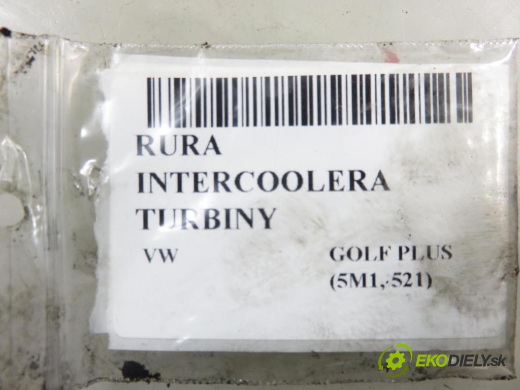 VW GOLF PLUS (5M1, 521) MINIVAN 2005 103,00 2.0 TDI 16V - BKD 1968,00 Rúra intercoolera turba 