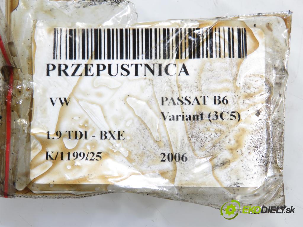 VW PASSAT B6 Variant (3C5) KOMBI 2006 77,00 1.9 TDI - BXE 1896,00 Škrtiaca klapka 038128063G (Škrtiaca klapka)