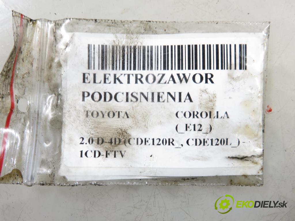 TOYOTA COROLLA (_E12_) HB 2004 66,00 2.0 D-4D 1995,00 ELEKTROVENTIL: VAKUUM: 2581927050 ; 1397000850