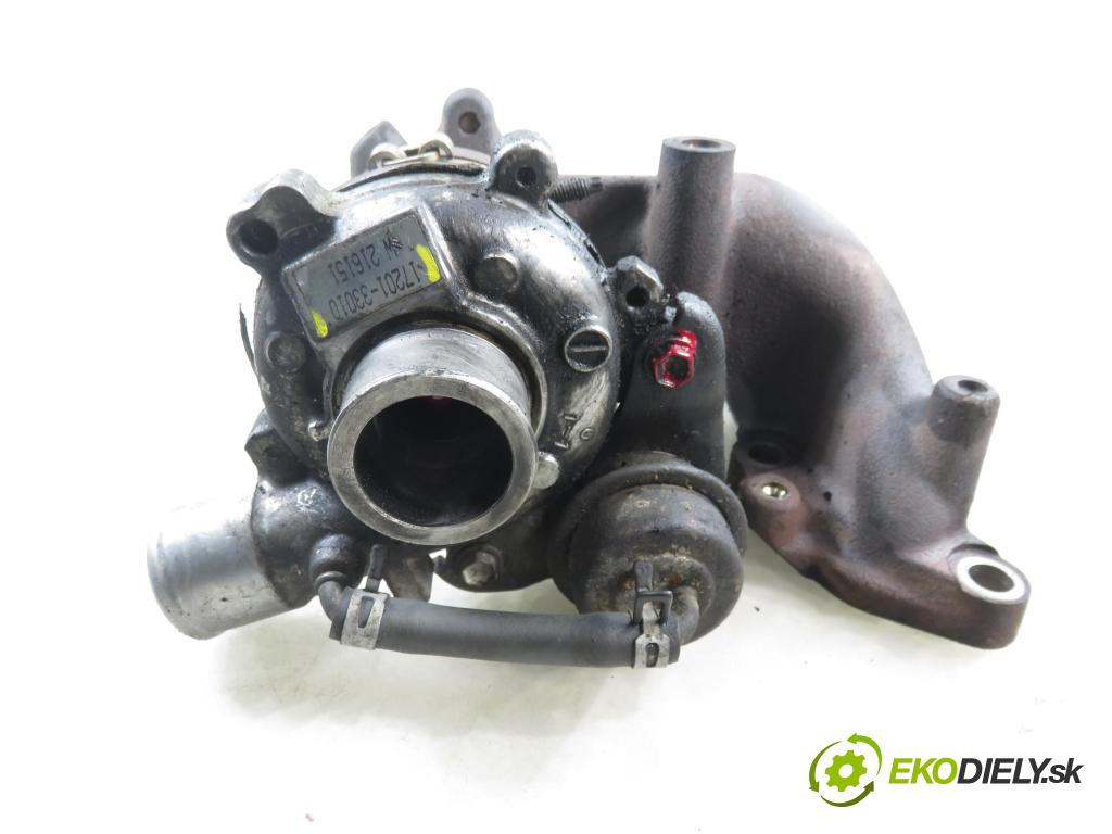 TOYOTA YARIS (_P1_) HB 2003 55,00 1.4 D-4D (NLP10_) - 1ND-TV 1364,00 RYCHLONABÍJEČKA: 1720133010 (Kompletní turbodmychadlo)