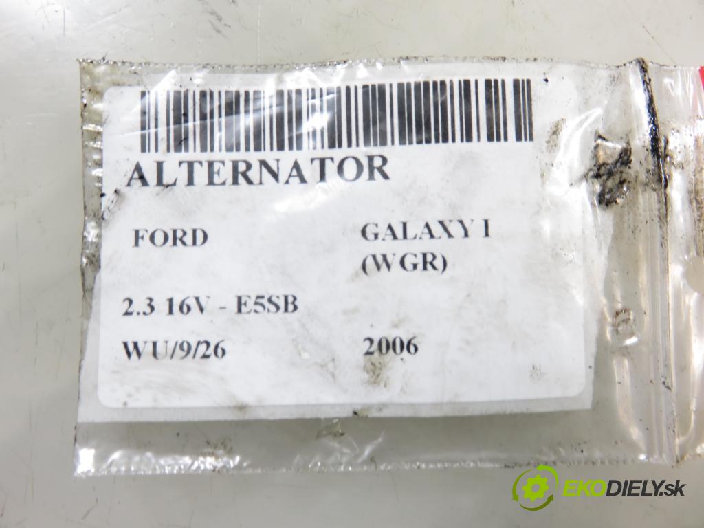 FORD GALAXY (WGR) MINIVAN 2006 103,00 2.3 16V - E5SB 2295,00 Alternátor 7M5903028 (Alternátor)