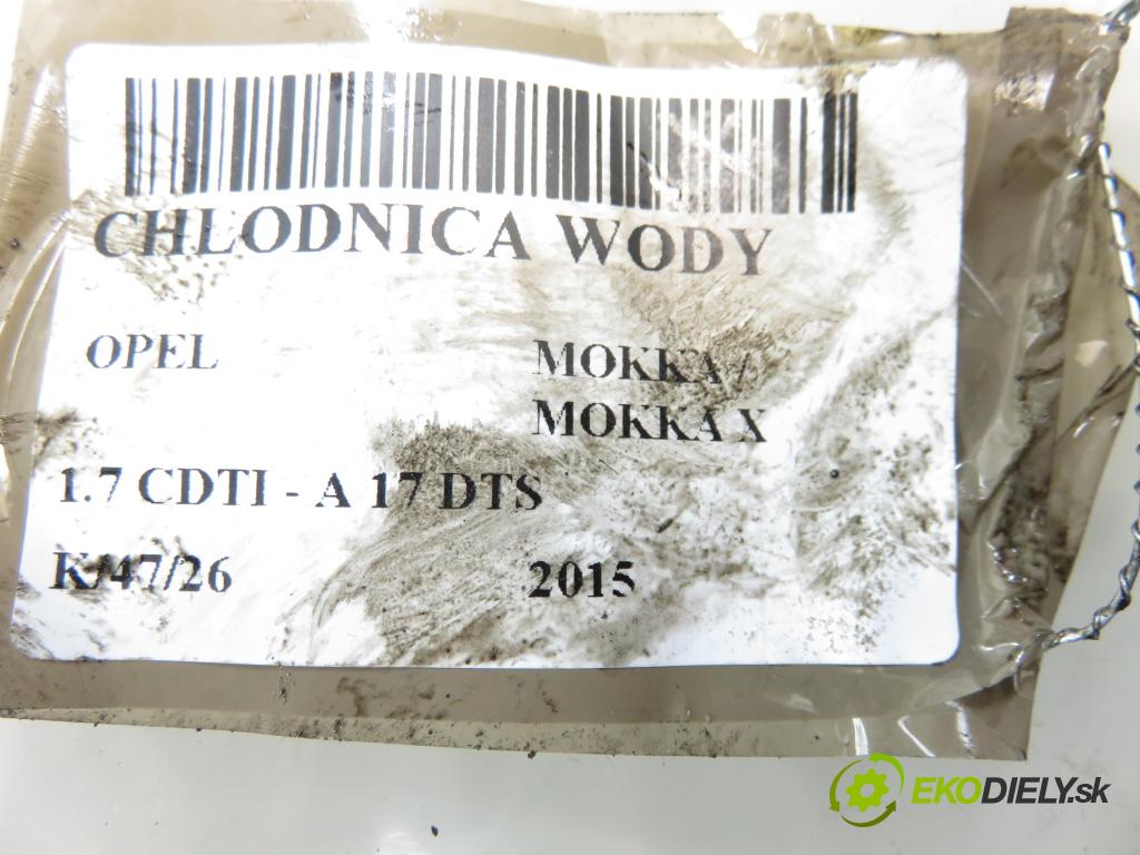 OPEL MOKKA / MOKKA X CROSSOVER 2015 96,00 1.7 CDTI - A 17 DTS 1686,00 chladič vody 623209