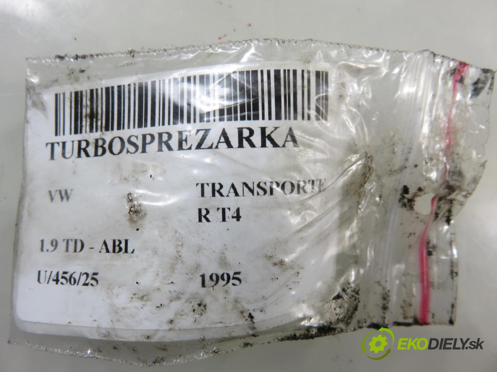 VW TRANSPORTER IV Autobus (70XB, 70XC, 7DB, 7DW, 7DK) BUS 1995 50,00 1.9 TD - ABL 1896,00 Turbodúchadlo 028145701E (Turbodúchadlo (kompletné))