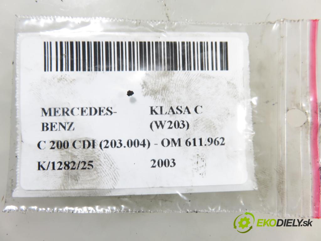 MERCEDES-BENZ KLASA C (W203) SEDAN 2003 85,00 C 200 CDI 116 - OM 611.962 2148,00 Regulátor tlaku paliva 0281002241 ; A6110780149
