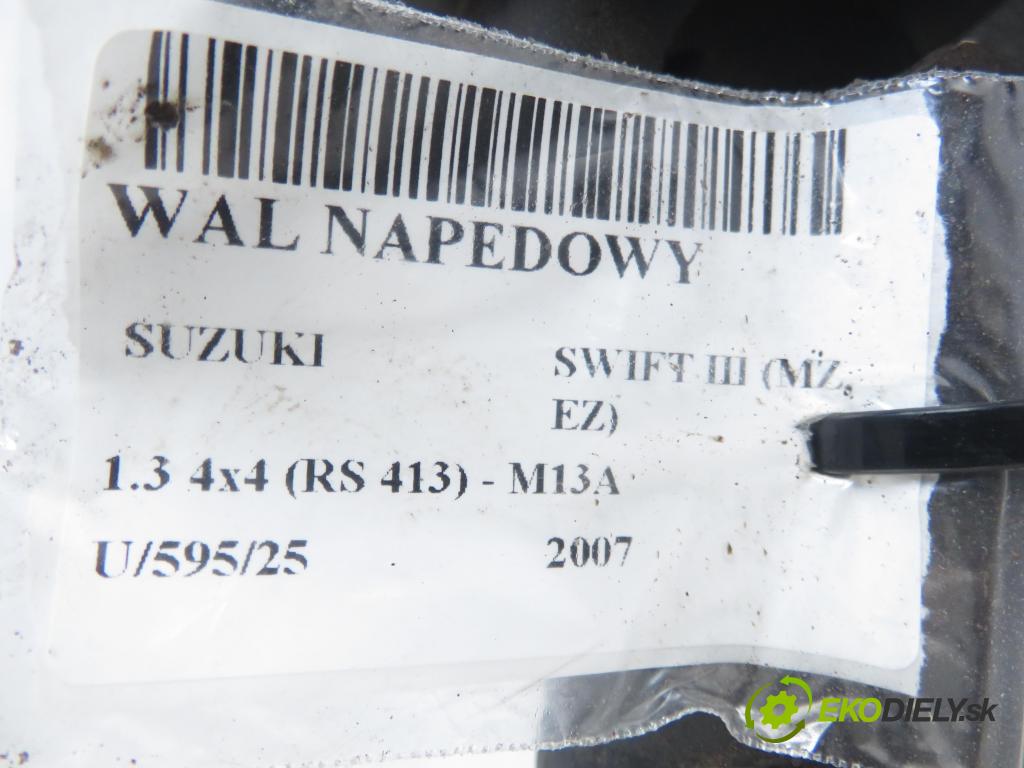 SUZUKI SWIFT III (MZ, EZ) HB 2007 68,00 1.3 4x4 (RS 413) - M13A 1328,00 hriadeľ JAZDA: