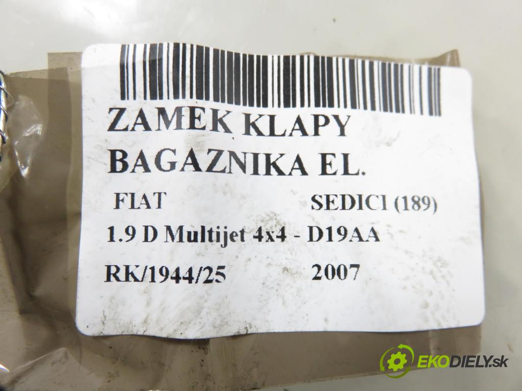 FIAT SEDICI (189_) CROSSOVER 2007 88,00 1.9 D Multijet 120 4x4 - D19AA 1910,00 zámok dverí kufor EL. 