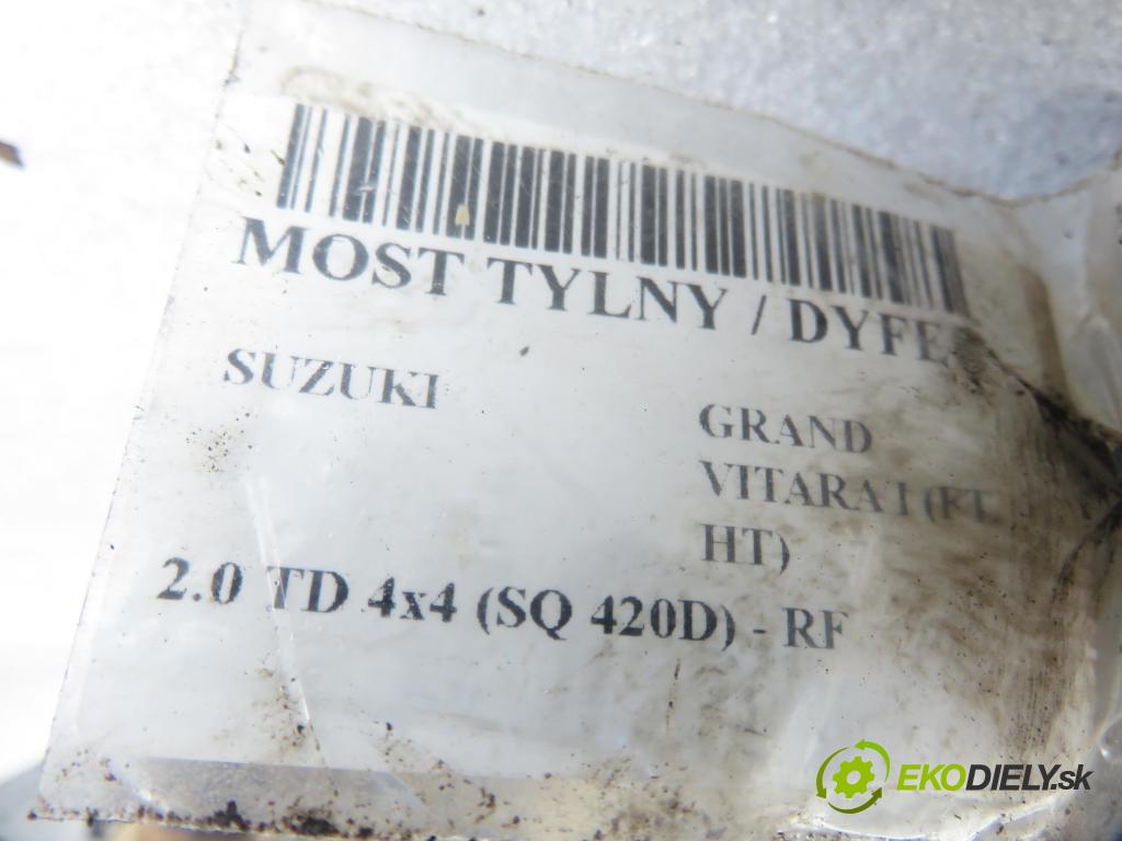 SUZUKI GRAND VITARA I (FT, HT) TERENOWY 2002 64,00 2.0 TD 87 4x4 - RF (MAZDA) 1998,00 Most zadný / ,diferenciál