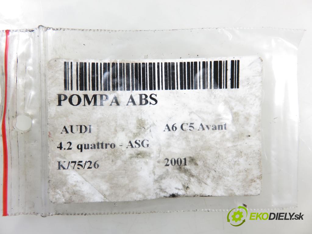 AUDI A6 Avant (4B5, C5) KOMBI 2001 220,00 4.2 quattro - ASG 4172,00 Pumpa ABS 8E0614111T ; 0265202401 (Pumpa ABS)